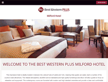 Tablet Screenshot of bw-milfordhotel.co.uk